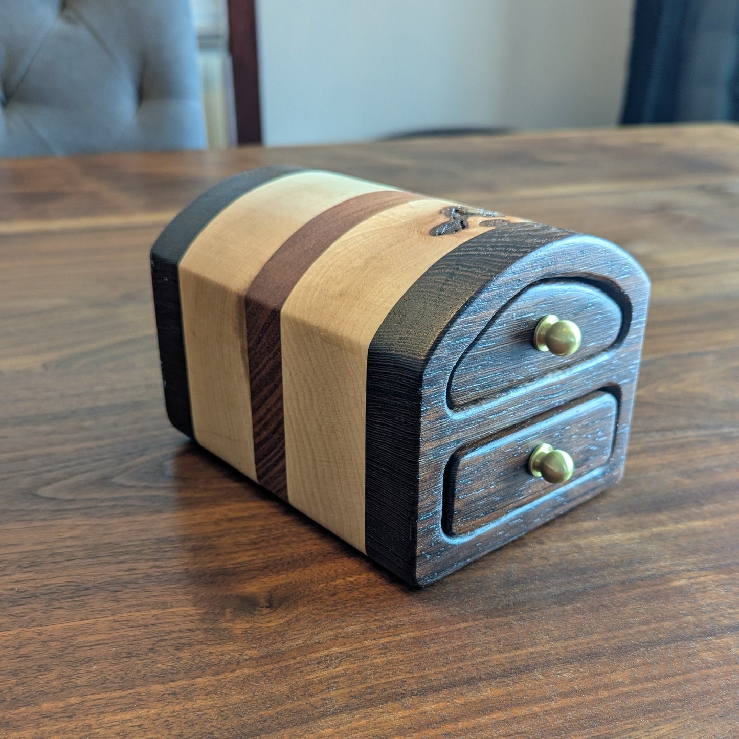 Bandsaw Box – Wenge, Maple & Brazilian Cherry - 2