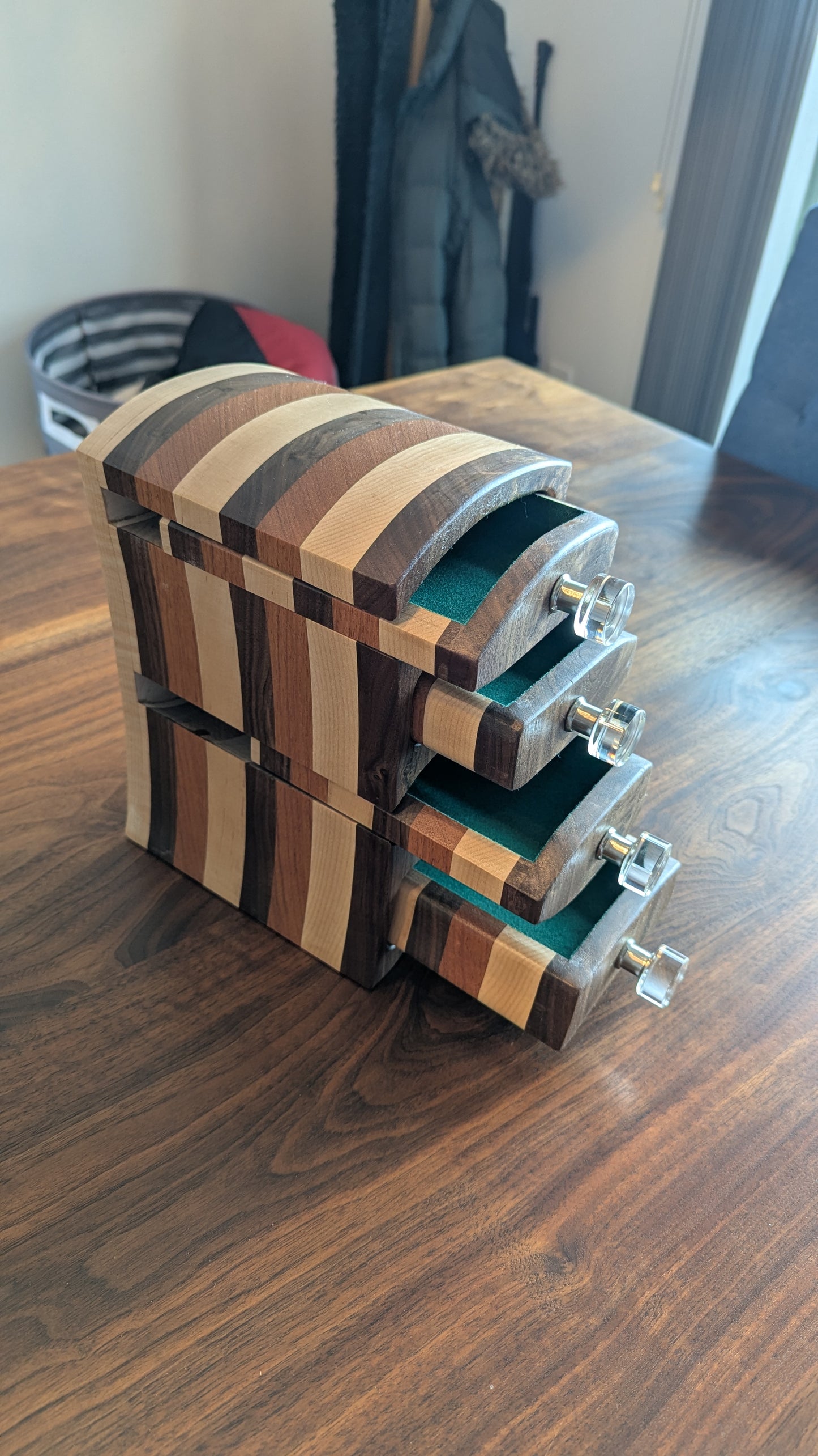 Bandsaw Box - Walnut, Maple, Cherry
