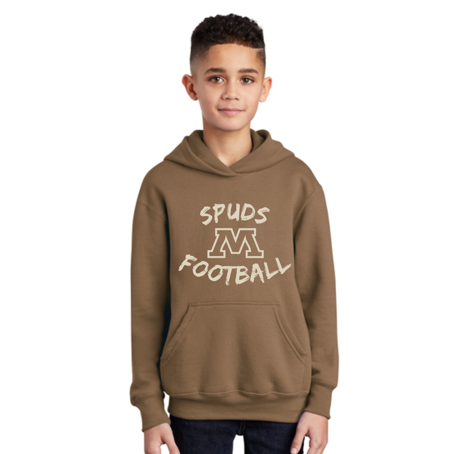 ‼️PRE-ORDER - Military Spuds Sweatshirts - Youth Port & Co® Core Fleece Hoodie