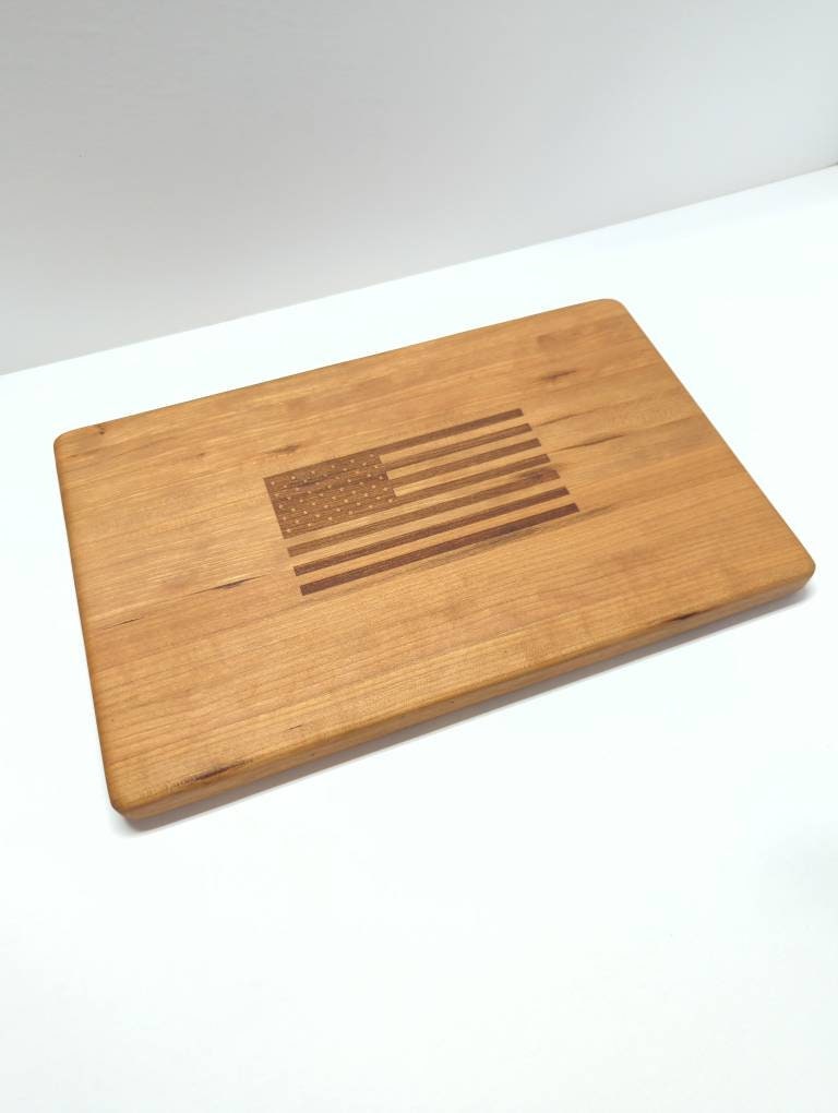 Laser Engraved Handmade Cherry Cutting Boards