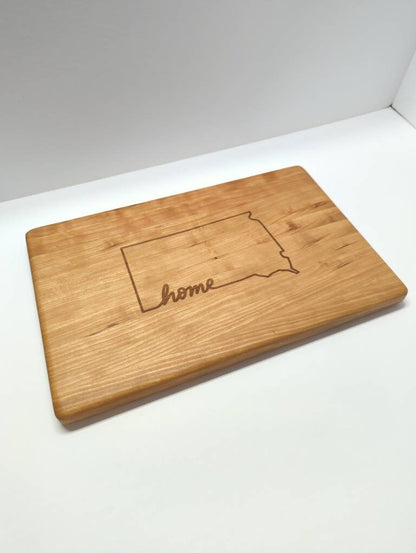 Laser Engraved Handmade Cherry Cutting Boards