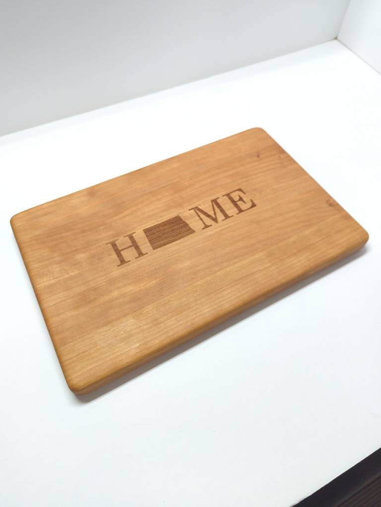 Laser Engraved Handmade Cherry Cutting Boards