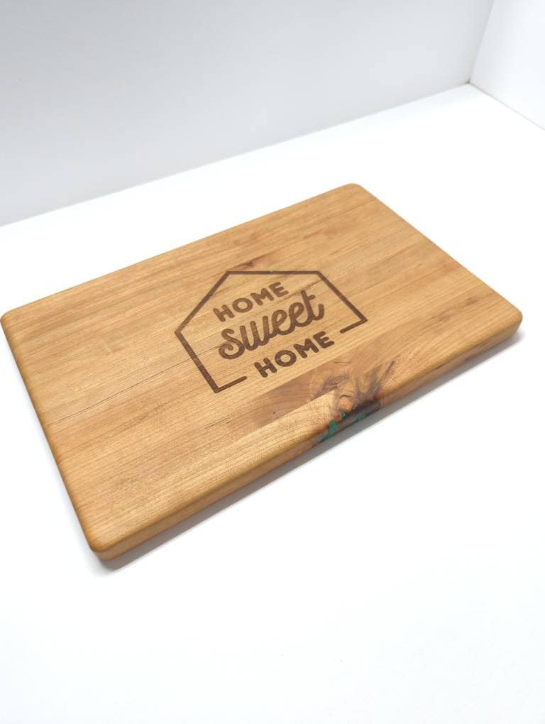Laser Engraved Handmade Cherry Cutting Boards