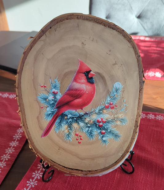 Winter Cardinal Birch Cookies