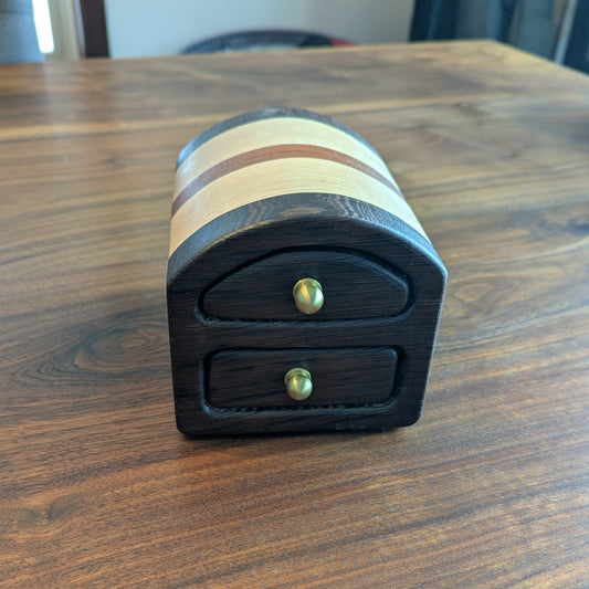 Bandsaw Box – Wenge, Maple & Brazilian Cherry - 1