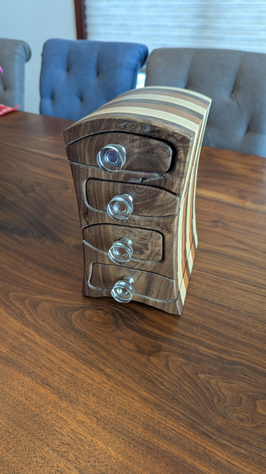 Bandsaw Box - Walnut, Maple, Cherry